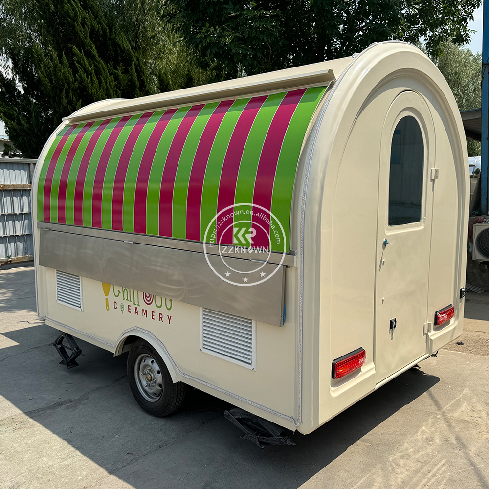 Commercial Kitchen Layout - Street BBQ Fast Food Pizza Trailer
