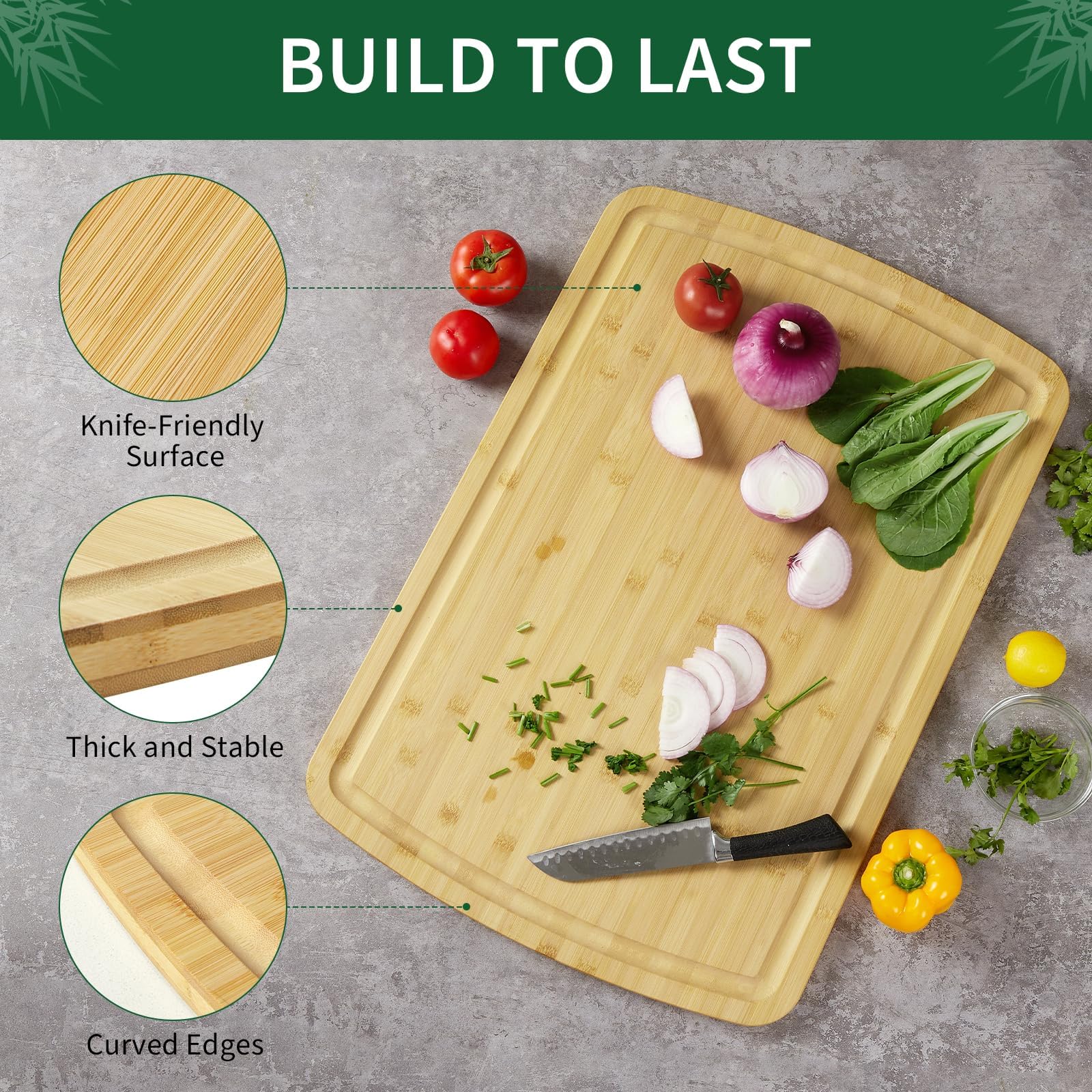 30x20 Inch Large Bamboo Cuttin - Commercial Kitchen Deep Cleaning ulasan dan harga
