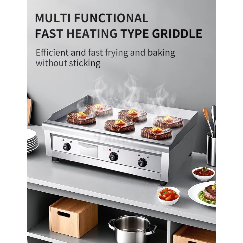 16mm Commercial Restaurant Kit - Commercial Kitchen Griddle ulasan dan harga