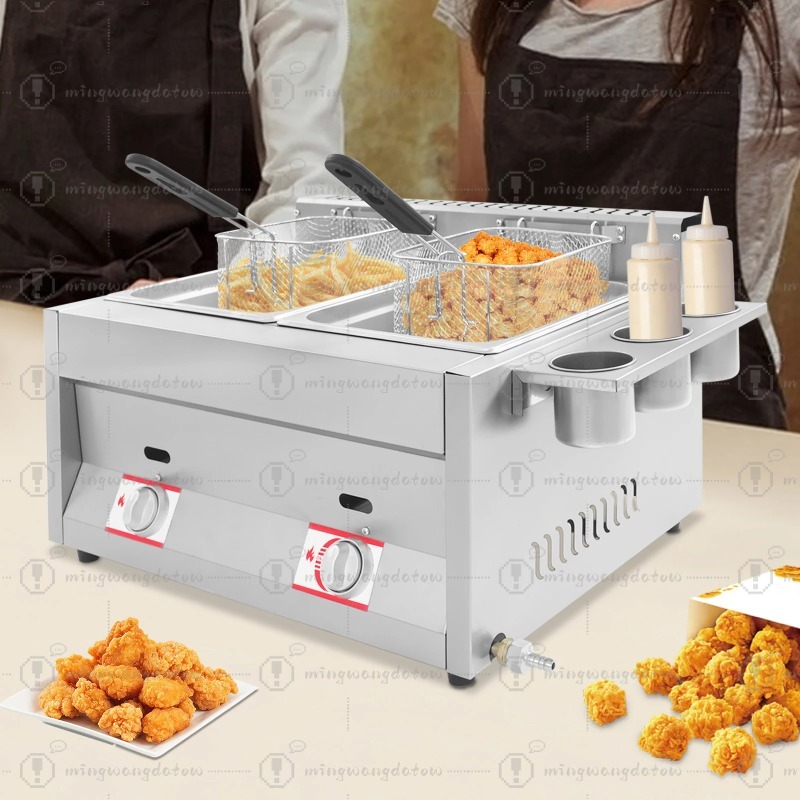 NEW Commercial Gas Deep Fryer  - Commercial Kitchen Machinery ulasan dan harga