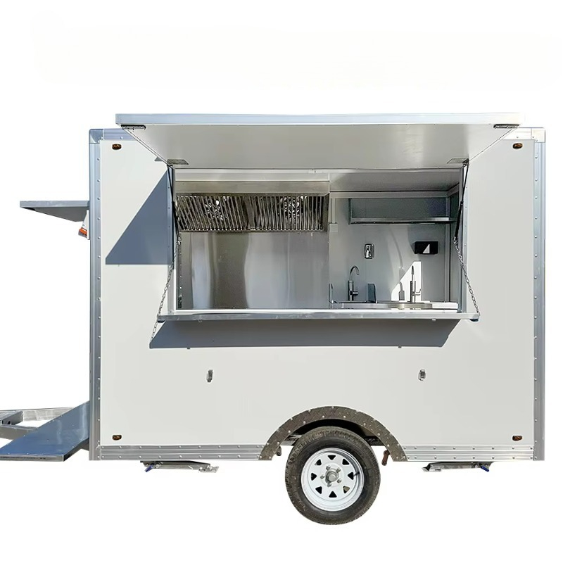 Mobile Snack Food Truck With F - Commercial Kitchen Griddle ulasan dan harga