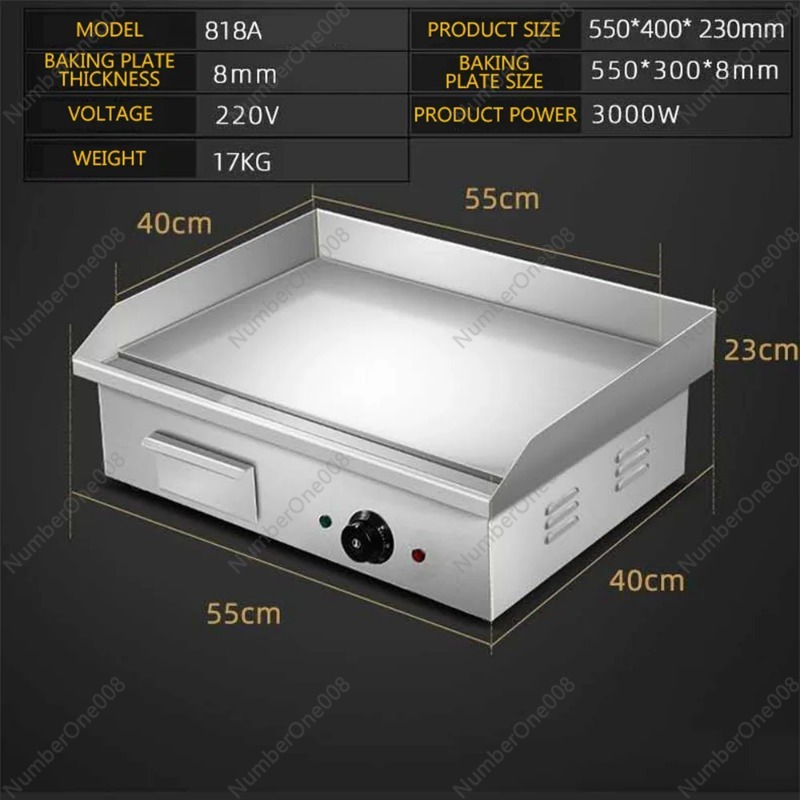 3000W Commercial Electric Grid - Commercial Kitchen Griddle ulasan dan harga