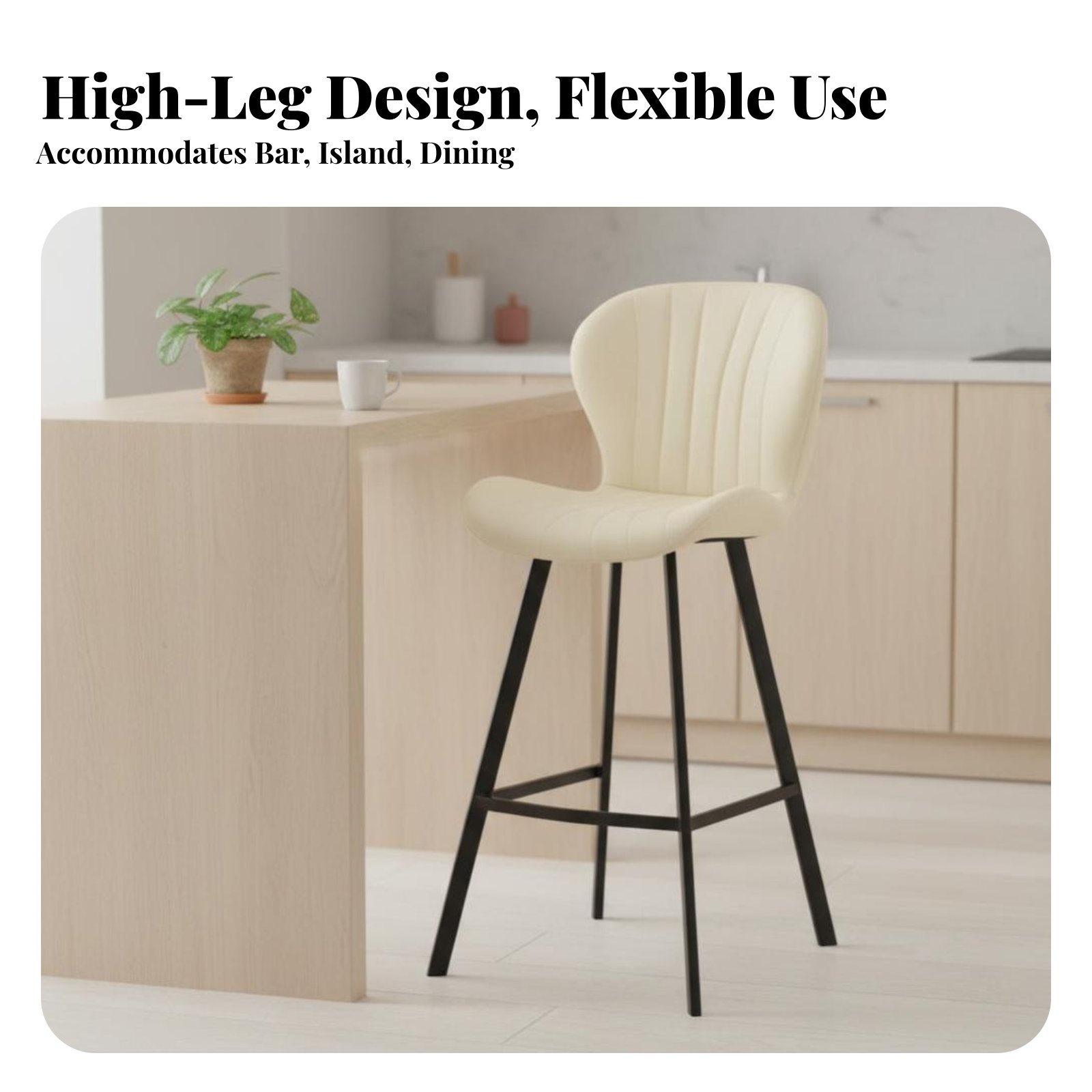 Upholstered Highrear Stool Lig - Commercial Kitchen Lighting Design ulasan dan harga
