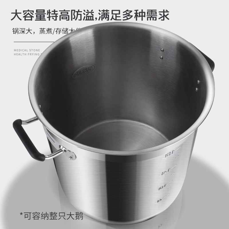 Soup Pot 304 Stainless Steel B - Induction Cooker Commercial ulasan dan harga