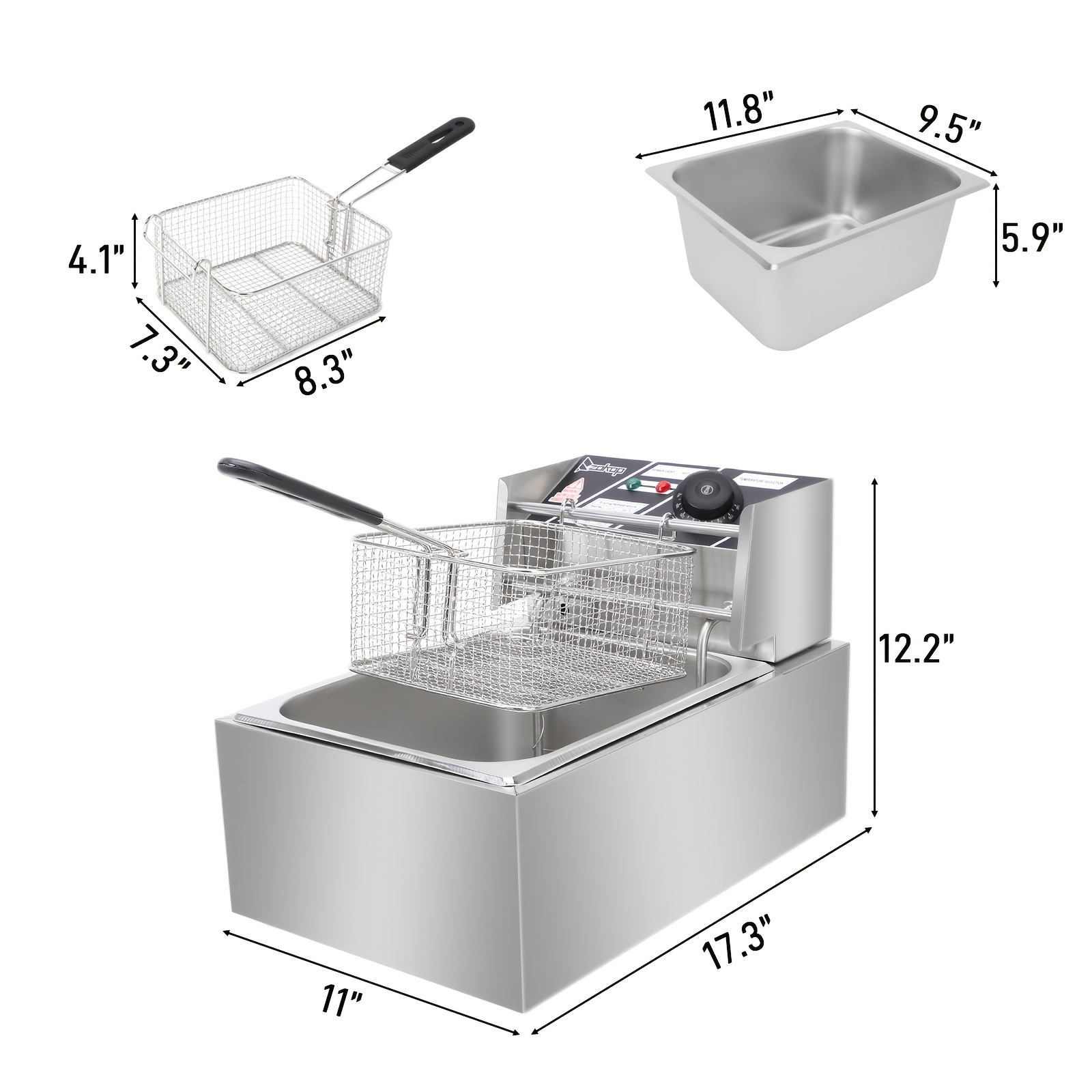 Electric Deep Fryer Adjustable - Commercial Kitchen Deep Cleaning ulasan dan harga