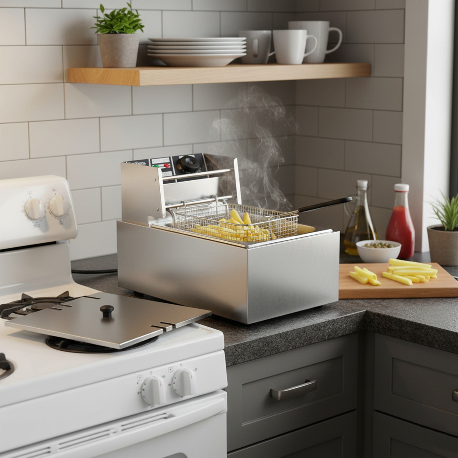 Electric Deep Fryer Adjustable - Commercial Kitchen Deep Cleaning ulasan dan harga
