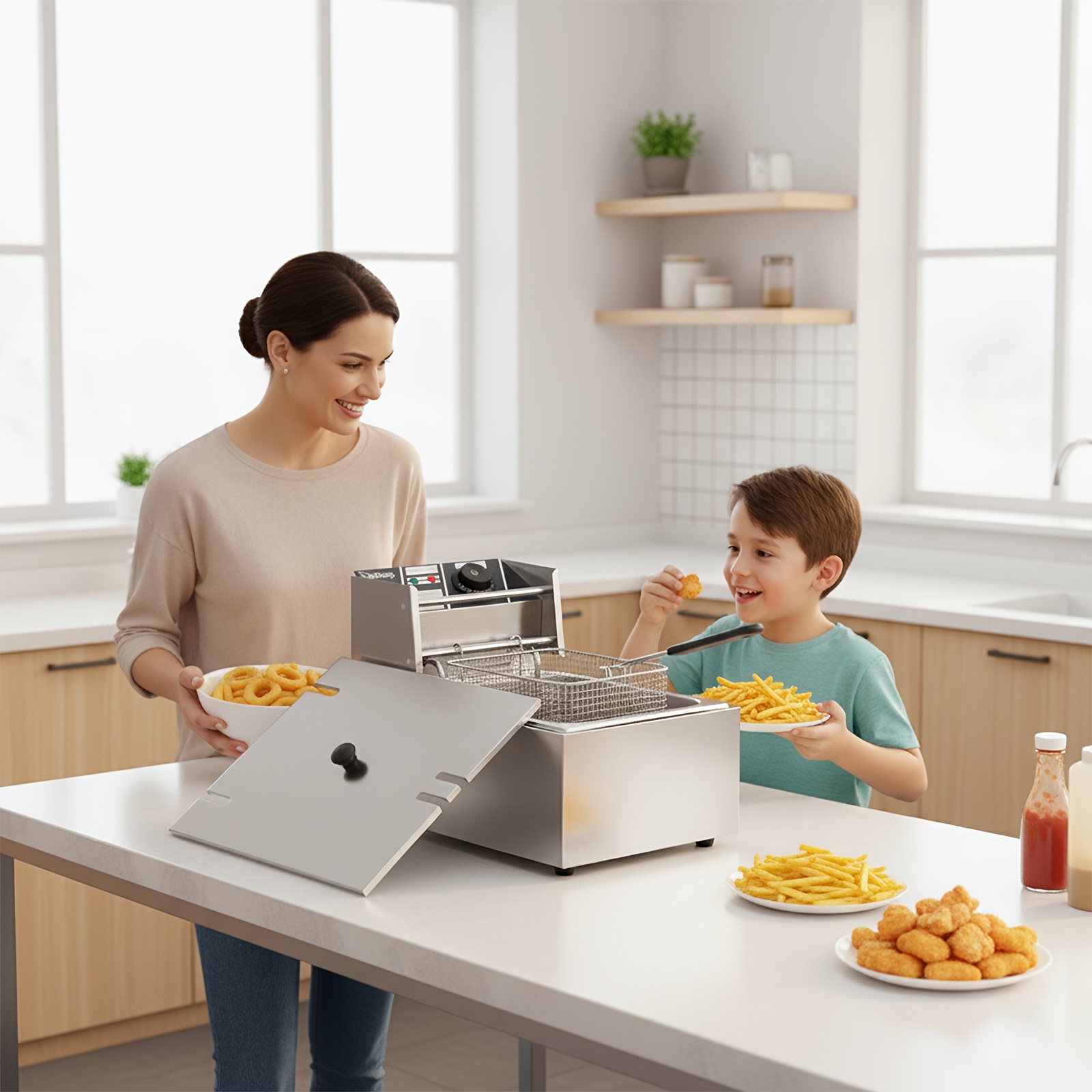 Electric Deep Fryer Adjustable - Commercial Kitchen Deep Cleaning ulasan dan harga