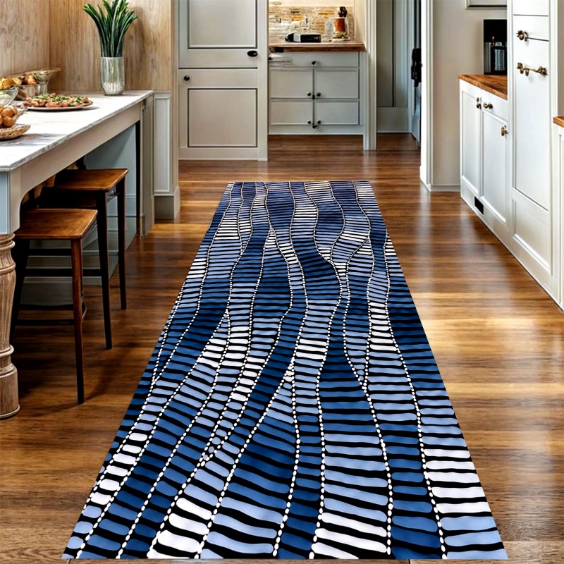 Blue Gradient Striped Long Run - Commercial Kitchen Layout ulasan dan harga