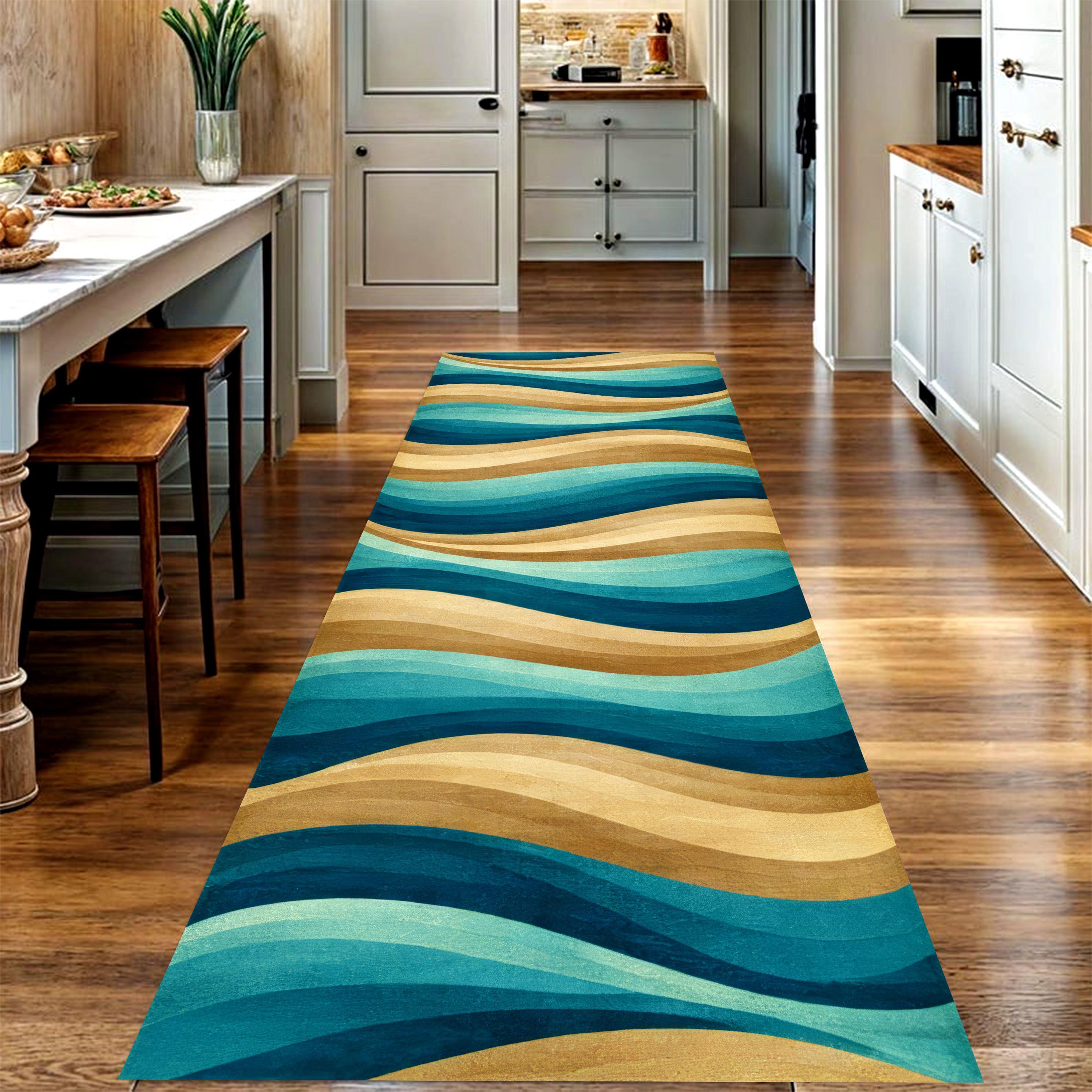 Blue Gradient Striped Long Run - Commercial Kitchen Layout ulasan dan harga