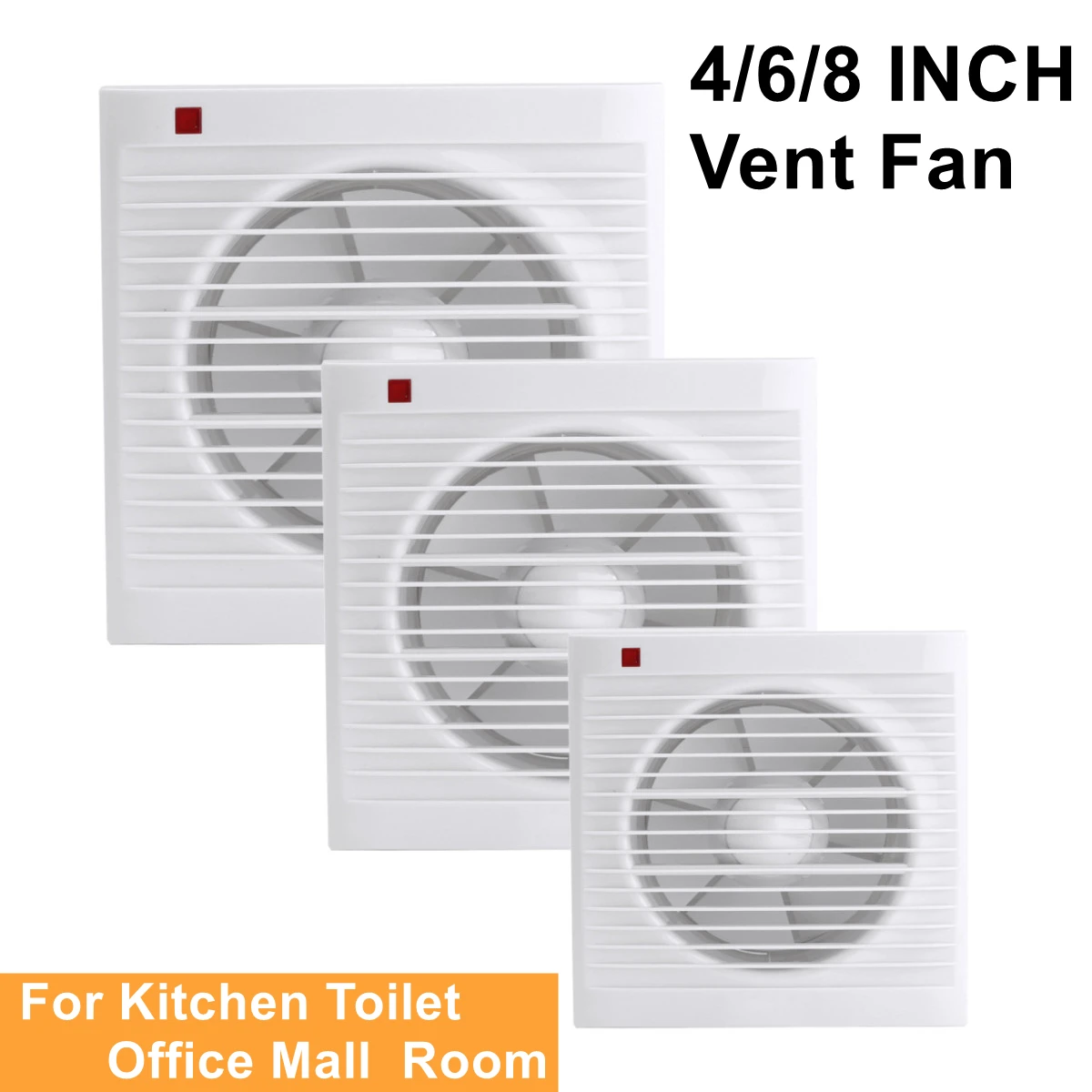 4 Inch 6 Inch 8 Inch 220V Mute - Commercial Kitchen Exhaust ulasan dan harga