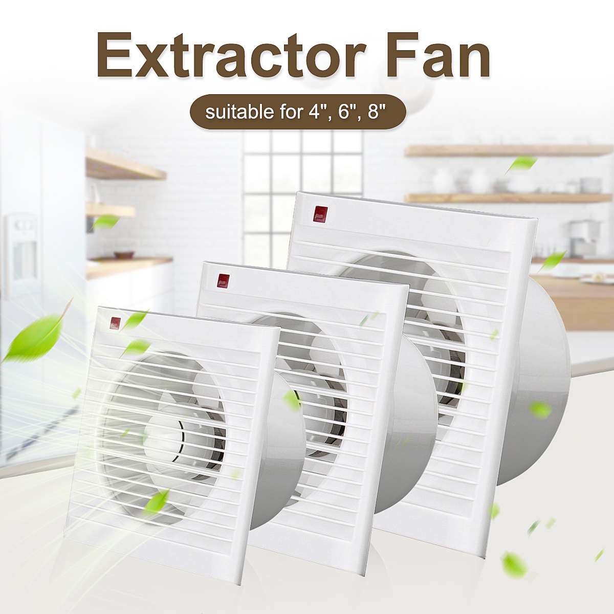 4 Inch 6 Inch 8 Inch 220V Mute - Commercial Kitchen Exhaust ulasan dan harga