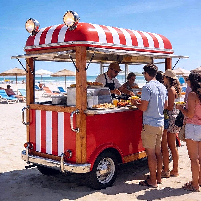 Mobile Food Trailer Stainless  - Commercial Kitchen Griddle ulasan dan harga