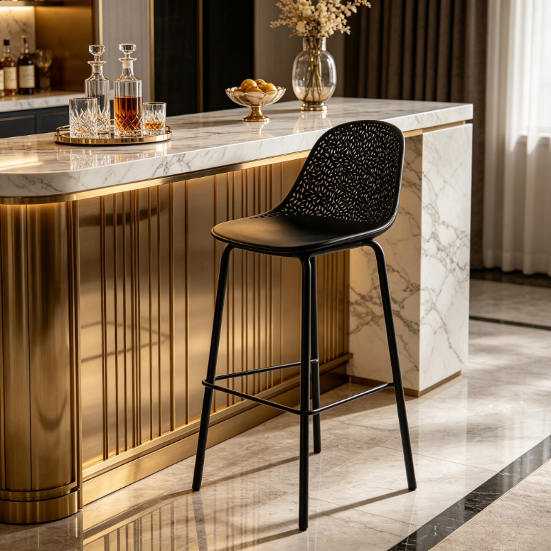 Light Luxury Bar Chair Designe - Commercial Kitchen Lighting Design ulasan dan harga